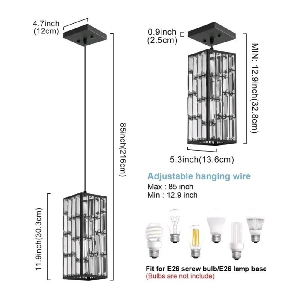 Biewalk Black Pendant Light Fixtures